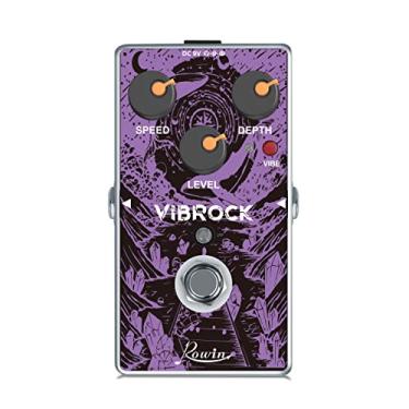 Imagem de Rowin Vibrock Chorus-Tremolo Monoblock Pedal Full Size Modulação Guitarra Pedal True Bypass Re-02