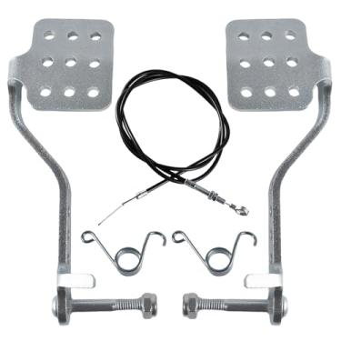 Imagem de JOIQEXJ Kit de pedal de freio Go Kart Pedal de freio com cabo de acelerador de 180 cm para rádio Flyer Carter de 196cc 6,5hp para Yerf Dog para Manco Kandi Carter para Azusa Racing Go Kart Carrinho