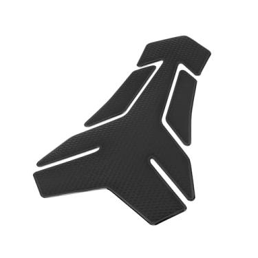Imagem de Partuto Protetor de tanque de combustível para motocicleta a gás óleo PVC almofada de borracha emblema adesivo preto protetor decalque de substituição