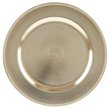 Imagem de Sousplat de Plástico Wolff Mesa Dourado - 25 cm