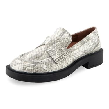 Imagem de Aerosoles Mocassim feminino Garett, Couro em relevo com estampa de cobra Roccia, 38