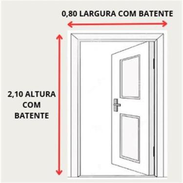 Imagem de Porta basculante direita 2,10 x 0,80 alumínio brilhante - Alfa Esquadr