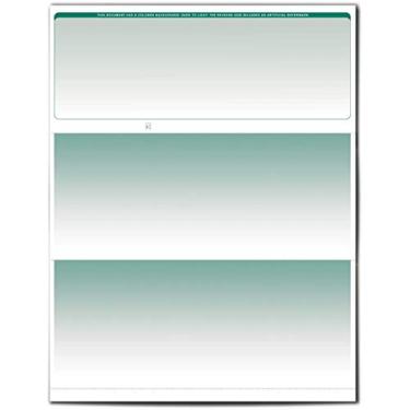 Imagem de VersaCheck Cheques seguros – 1000 verificações de vales de negócios em branco – Verde graduado – 1000 folhas formulário #1000 – Verifique no topo