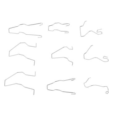 Imagem de 9PCS DIP DE FARÇO DE AÇO ANTERMONENTE Clipes DE Lâmpada DE Feixe DE Feixe, para Lâmpadas H1 H3 H7, Kit DE Clipes DE Primavera DE Farol Universal