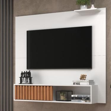 Imagem de Painel Ripado para TV até 55 Polegadas 1 Porta Tucson J Carvalho