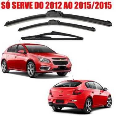 Imagem de Kit 3 Palheta Limpador Parabrisa CHEVROLET CRUZE 2012 2013 2014 2015/2