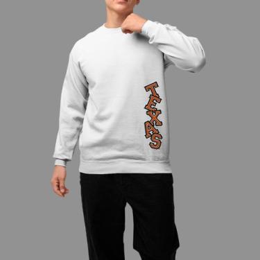 Imagem de Moletom Gola Careca Basico Moda De Country confortável Inverno Blusa D