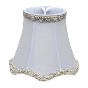 Imagem de Fenteer Lustre de tecido lustre luminária tampa da lâmpada de parede para lâmpadas de vela iluminação de clipe decorativo, Style a
