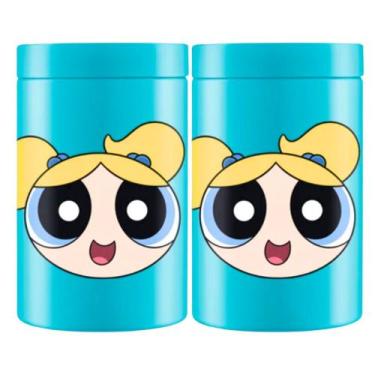 Imagem de Kit 2 Pote Plastico Decorado 1,5LT Multiuso Porta Mantimentos Objetos 