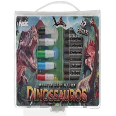 Imagem de Livro - Maleta De Pintura 42 Pecas - Dinossauros - MAGIC KIDS, 0, 24 x