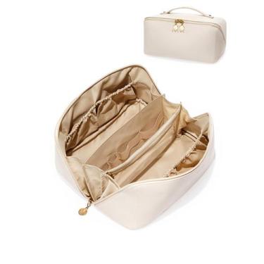 Imagem de Bolsa de Maquiagem EACHY Travel - Grande Capacidade e Impermeável