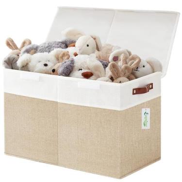 Imagem de Caixa de Armazenamento de Brinquedos Bagnizer 83L - Grande com Tampa D