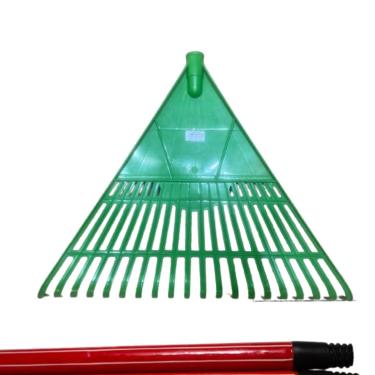 Imagem de Rastelo para Jardim com Cabo, para Limpeza de Folhas e Grama