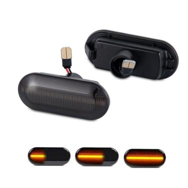 Imagem de Marcador lateral sequencial LED luz de seta VW Jetta MK4 Golf4 GTI R32 Passat B5 Lupo Polo Sharan Vento Fox Amarok T5 Substituição para Ford Fiesta Focus Fusion