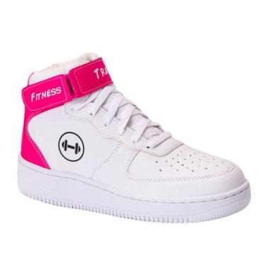 Imagem de Tênis Sneakers Feminino Cano Alto Botinha Treino Academia Esporte Clas