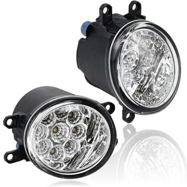 Imagem de Conjunto de lâmpada de neblina LED esquerda e direita compatível com Toyota Venza Avalon Camry Corolla Highlander Matrix Prius RAV4 Solara Yaris, Lexus GS350 HS250h LX570 RX350 RX450h 2006-2013 com