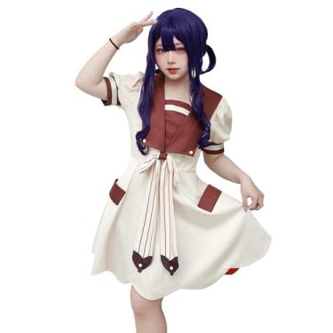 Imagem de C-ZOFEK Fantasia feminina de cosplay Hanako-kun Akane Aoi (grande)