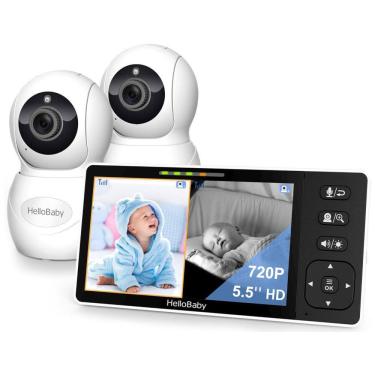 Imagem de Babá Eletrônica HD 720P com Câmera, Áudio, Luz Noturna e 304M de Alcance, Sem Wifi, HelloBaby.