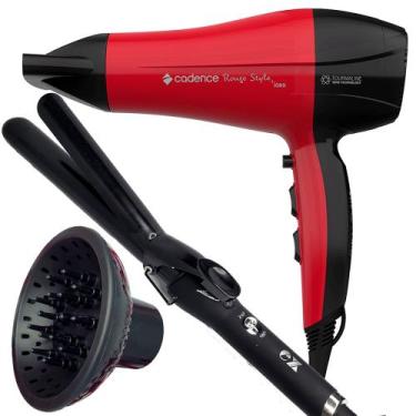 Imagem de Secador De Cabelo Cadence Profissional 2200w Ions Ar Quente Frio Rougi