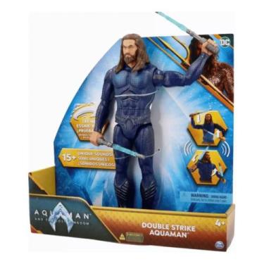 Imagem de Aquaman Double Strike Figura De Luxo - Sunny 003453, Azul