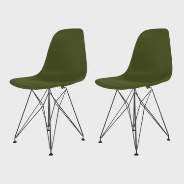 Imagem de Conjunto com 2 Cadeiras para Sala de Jantar Eames Pp Eiffel