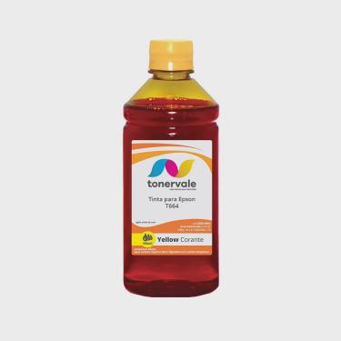 Imagem de Tinta Tankfull Para Impressora Epson L200 L1300 L220 L355 L455 L375 L365 - Bulk Ink T664 Yellow Corante de 500ml