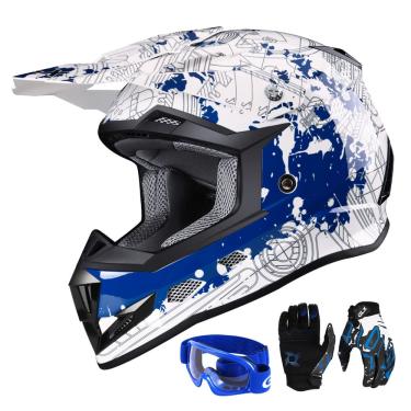 Imagem de Capacete glx GX623 dot Kids Youth atv Off-Road Modern Medium