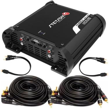 Imagem de Módulo Amplificador Stetsom HL800.4 800W + 2 Cabos RCA 5 Metros + 2 Ca