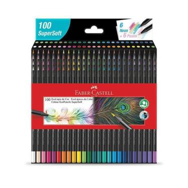Imagem de Ecolápis De Cor Faber-Castell Supersoft 100 Unidades