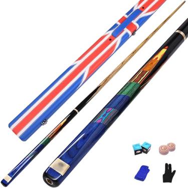 Imagem de Taco De Sinuca Profissional 3/4 CQBXRD - Estrutura Madeira De Cera Branca Norte-americana, 147cm (58 Pol), Pernas Traseiras Maciças, Cabeça De Haste 10mm