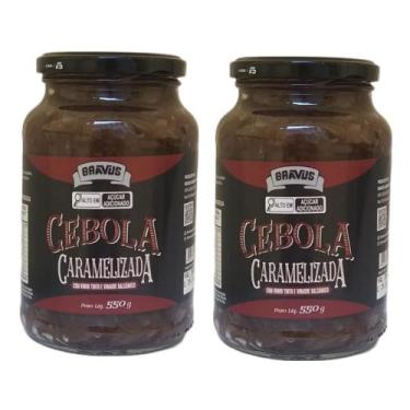 Imagem de CEBOLA CARAMELIZADA COM VINHO BRAVUS - 2 POTES 550g