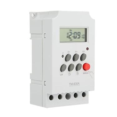 Imagem de Mini LCD Digital Microcomputer Control Power Timer Switch, 24/7 Programmable, 17 Configurações de Ativação/OFF, Repita Programas, Alta Precisão, Lascas de Grau Industrial,