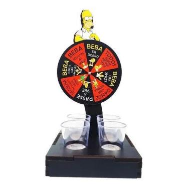 Imagem de Jogo Roda Shot Roleta Tequila Roleta Shot Hommer Simpsons - modernato
