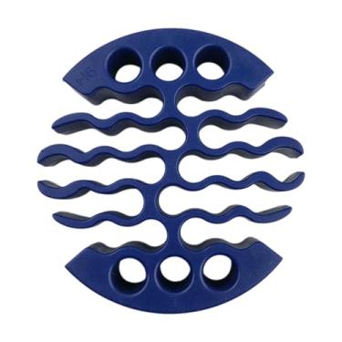 Imagem de BaotyJie Organizador de cabo de rede Fits Fits Categoria 6 Acessórios do portador do cordão DIA. 3 polegadas para ferramenta de gerenciamento de fio compacto, Azul