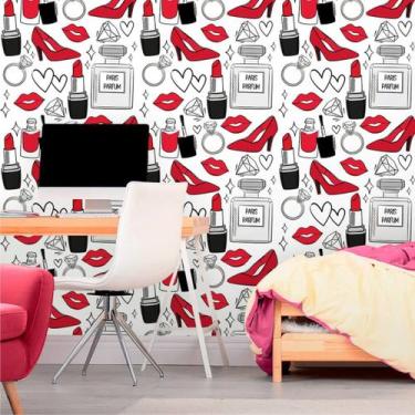 Imagem de Papel de Parede Vinil Autocolante Teen Top Model 250 - Inove Papéis de