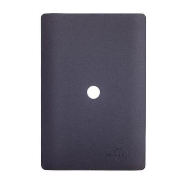 Imagem de Placa Novara Grafite 4x2 Com Furo Dicompel, Grafite