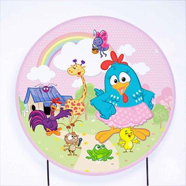 Imagem de Painel de Festa Redondo de 1,80m Galinha Pintadinha - Fera Print