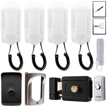 Imagem de Kit Interfone Residencial IPR 1010 Intelbras Com 3 Extensão