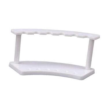Imagem de IEUDNS Pen Stand Stand Pen Pen Decorative Lightweight Transparent Makeup Brush Rack Organizador para Escola de Catilhagem em Office Home, Branco