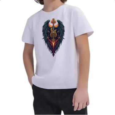 Imagem de Camiseta Infantil Guitarra asas - Alearts, 2