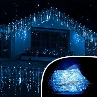 Imagem de Cascata 400 Led 10m Natal Prova Dagua Quente Frio Colorido Cor Das Luz