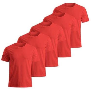 Imagem de Kit 5 Camisetas Masculinas Tecnologia Dry Proteção Solar Térmica Anti Suor Academia Treino-Unissex