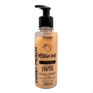 Imagem de Hidratante Corpo e Rosto Pêssego - 200 ml - Rhenuks Cosméticos