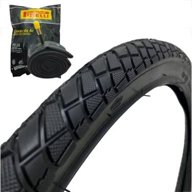 Imagem de Pneu Bicicleta Shiver Tipo Praieiro Aro 26 X 2.125 Bmx-4 Balão + Camara de ar aro 26 Pirelli