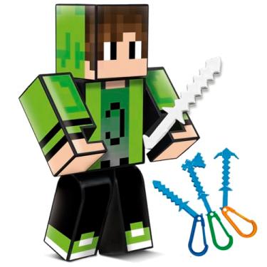 Imagem de Boneco Mine Cadres Médio Youtuber Gamer 25cm Craft