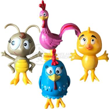 Imagem de Cartela 4 Bonecos Infantil Galinha Pintadinha E Sua Turma