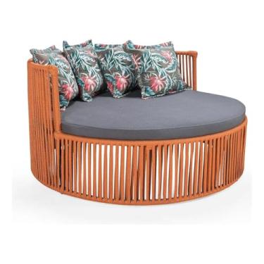 Imagem de Chaise Sofá Maitê de Corda Náutica Jardim Area de Lazer Varanda Decorativa Moderna