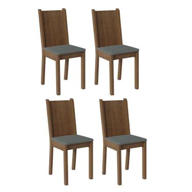 Imagem de Kit 4 Cadeiras 4290 Madesa Rustic Silver