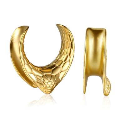 Imagem de LOMISS ALARGADOR AÇO CIRÚRGICO PVD COBRA DE ENCAIXE (DOURADO, 10MM)