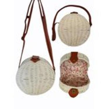 Imagem de Bolsa de Palha Redonda Sintética Tiracolo Moda Praia - Sunoro, Bege